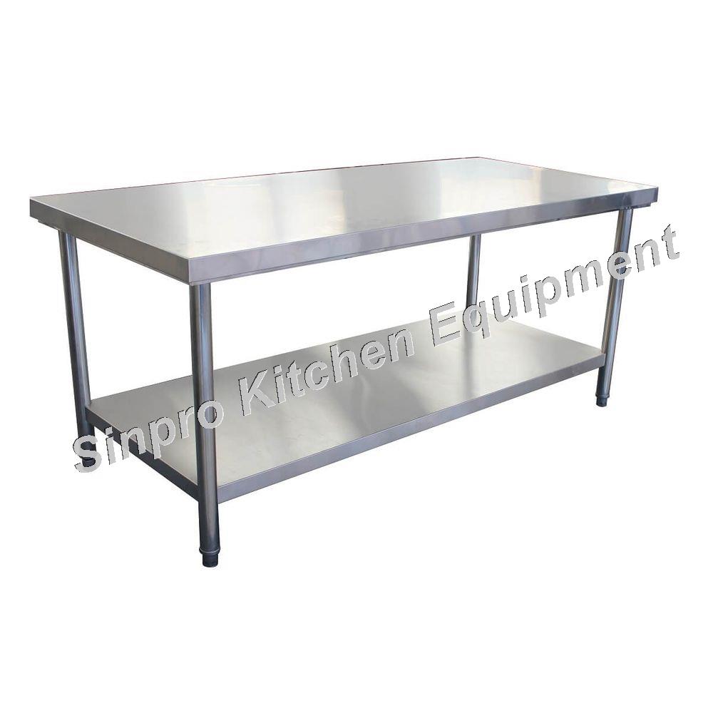 easy assembly stainless steel restaurant furniture double deck